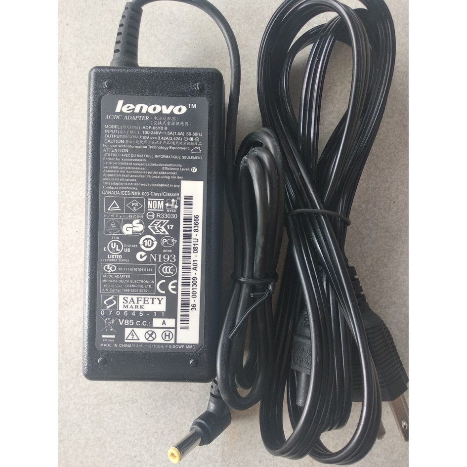 Sạc laptop Lenovo 19V-3.42A - Adapter Lenovo