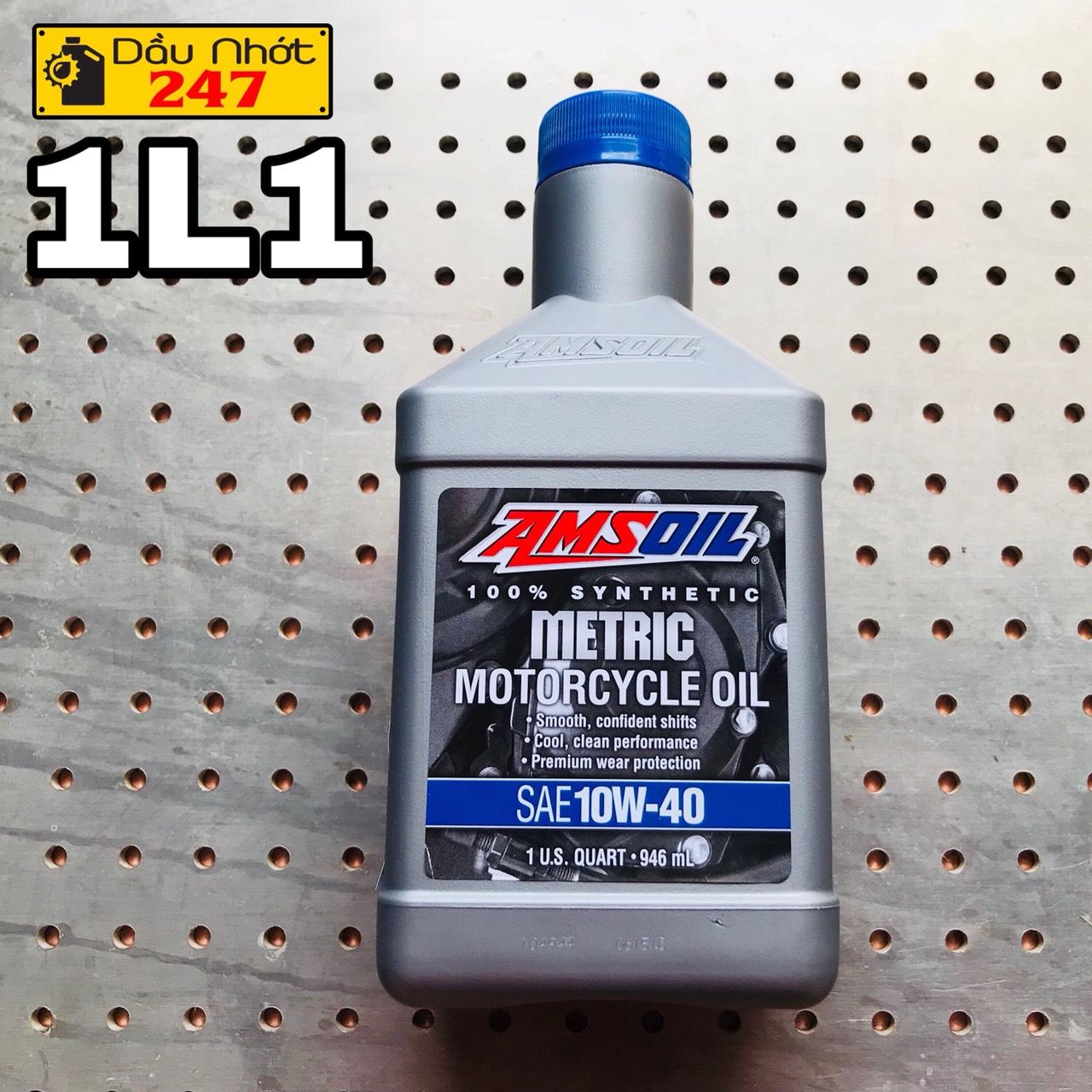 Combo 1L1 dầu nhớt Amsoil Metric 10w40