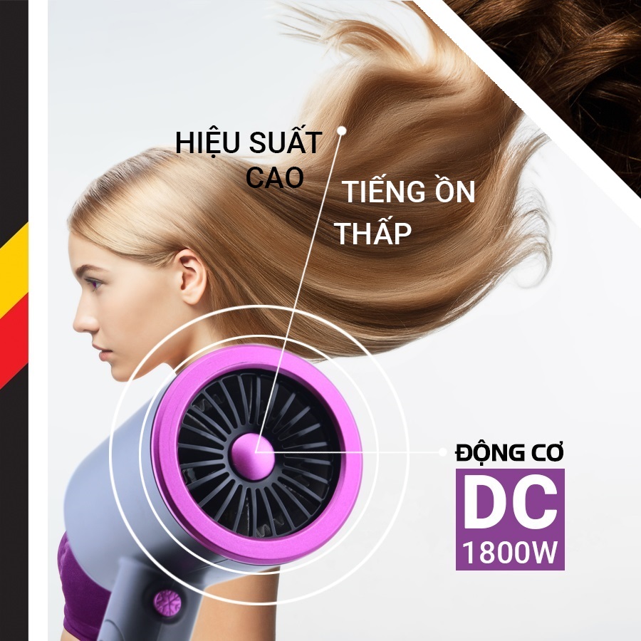 Máy sấy tóc Kalpen HDK-3601 1800W