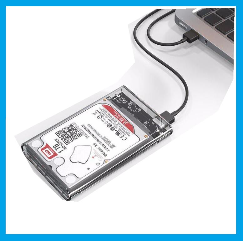 Box đựng ổ cứng hdd laptop 2.5 , USB 3.0 trong suốt