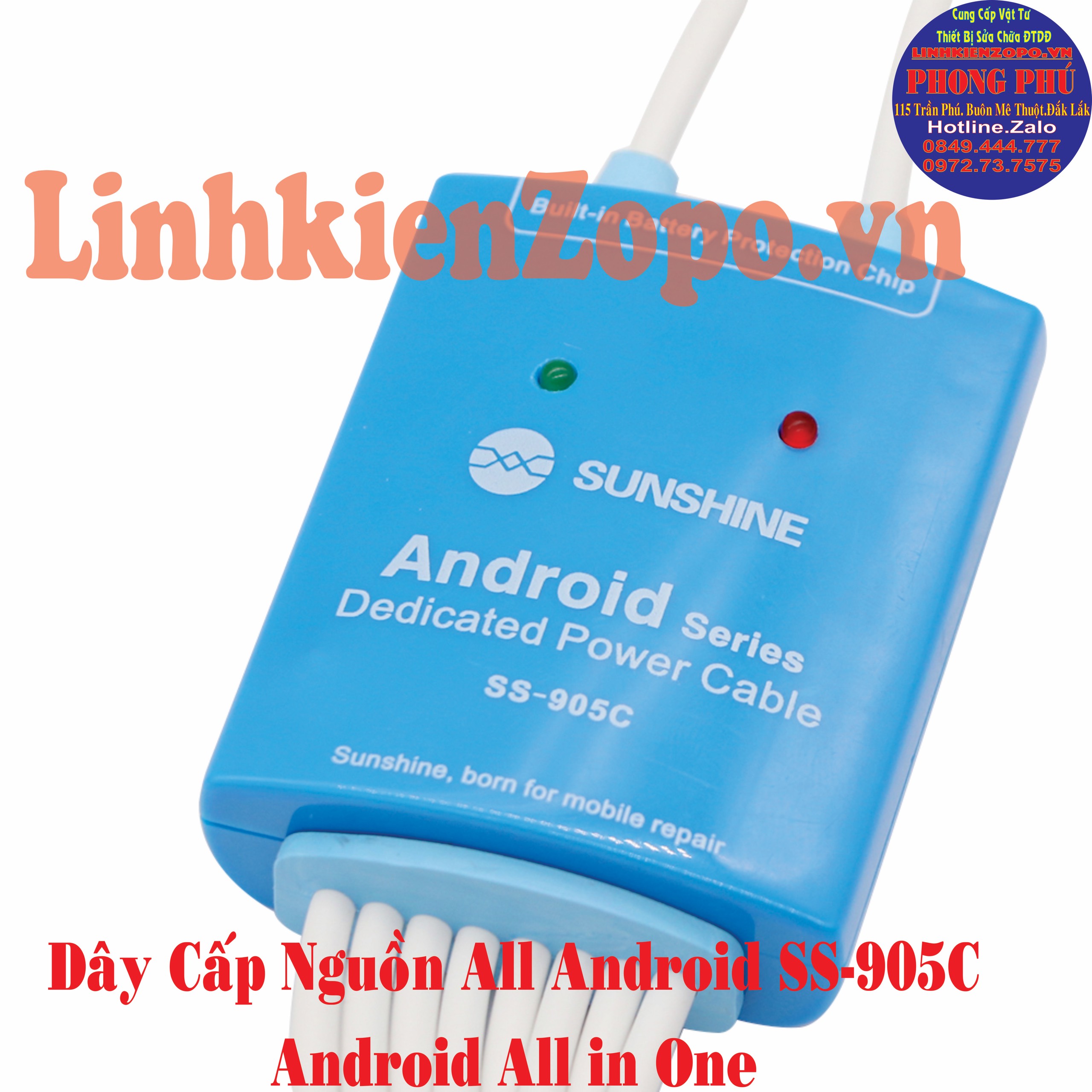 Bộ Dây Cấp Nguồn Các Dòng Android SUNSHINE SS-905C