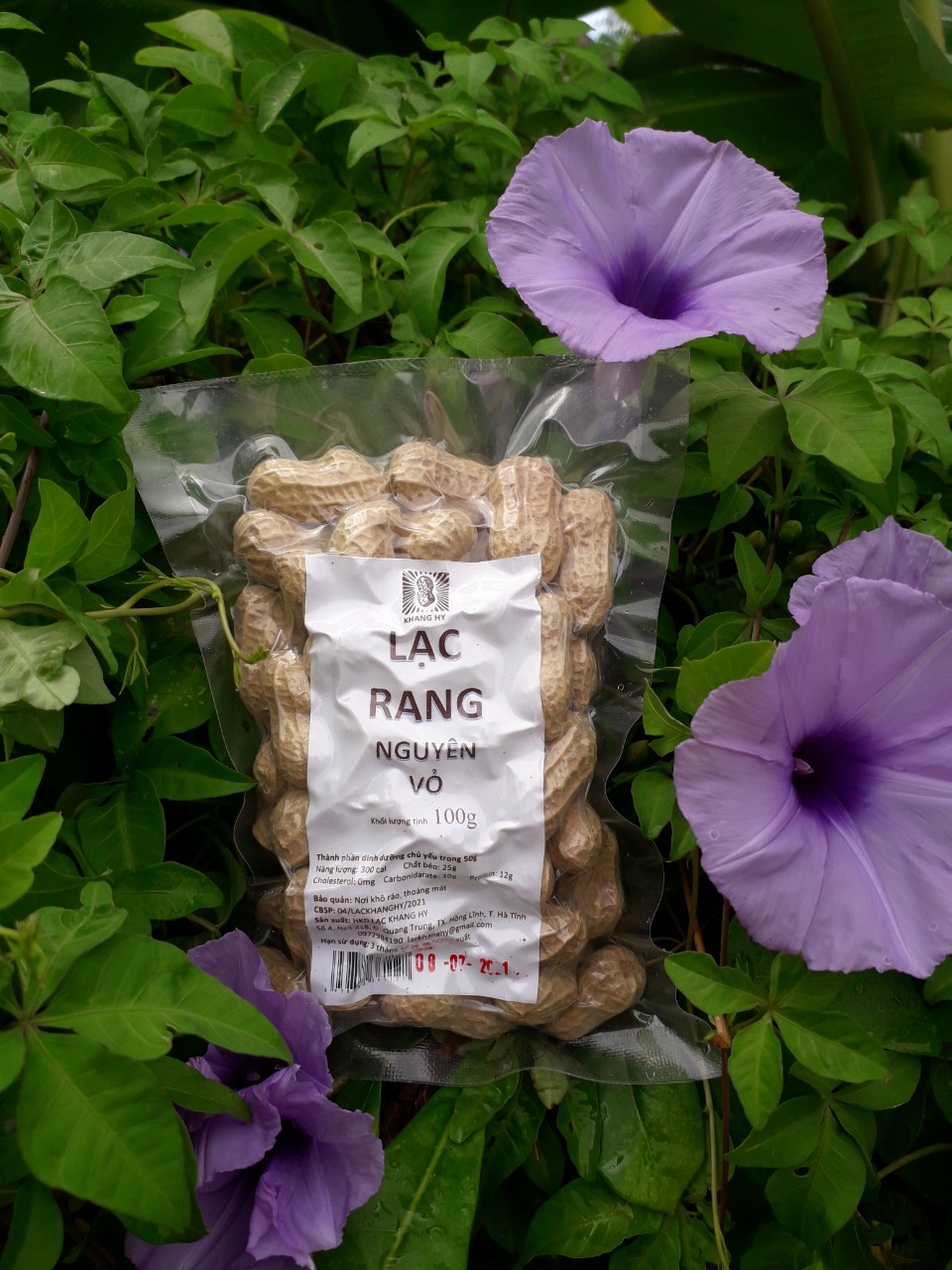 lạc rang nguyên vỏ khang hy 100g