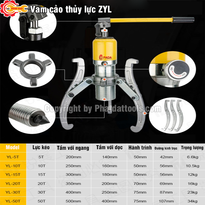 Vam Cảo Thủy Lực ZYL20