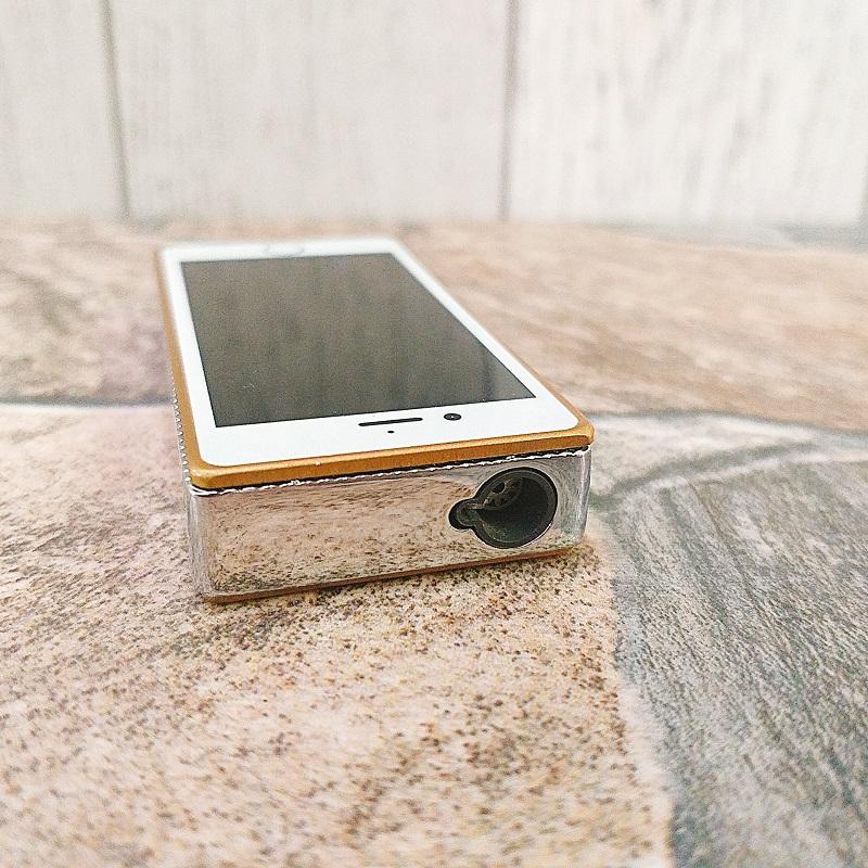 HỘP QUẸT, BẬT LỬA XÀI GAS CAO CẤP LỬA KHÒ HÌNH IPHONE 6 MINI ĐỘC ĐÁO