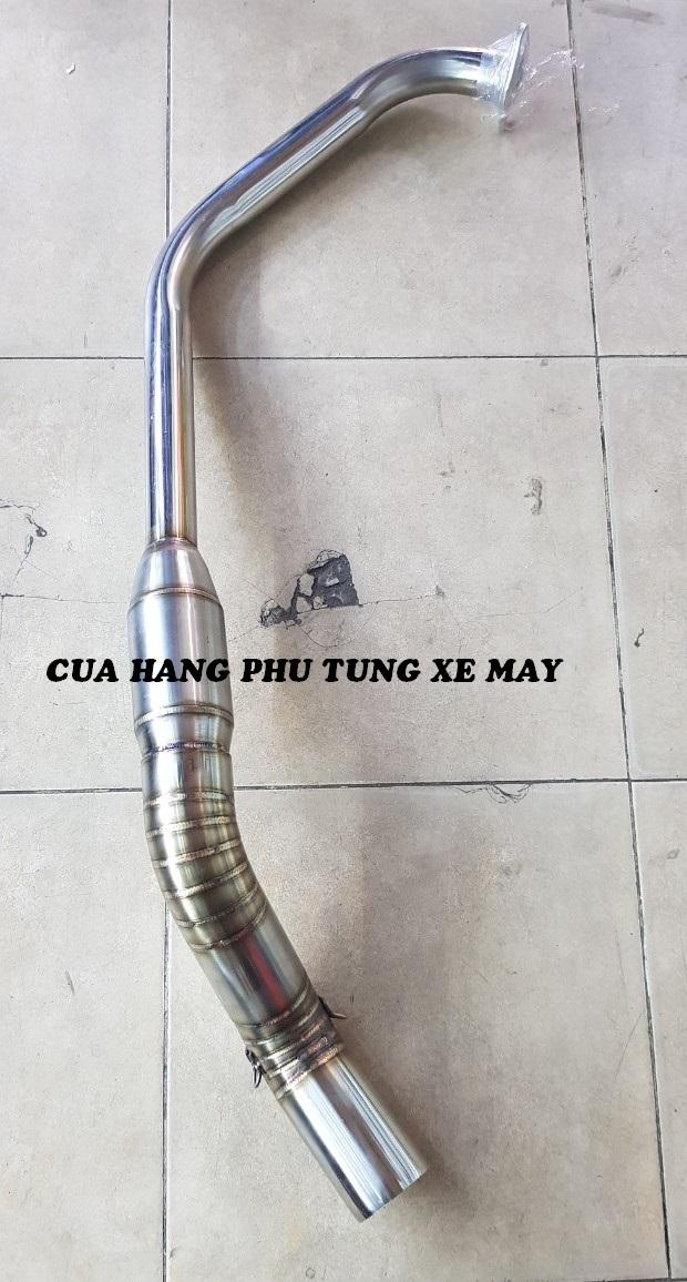 Cổ pô bầu tổ ong inox 304 cao cấp cho xe R15 V3 gắn lon pô độ họng 51mm