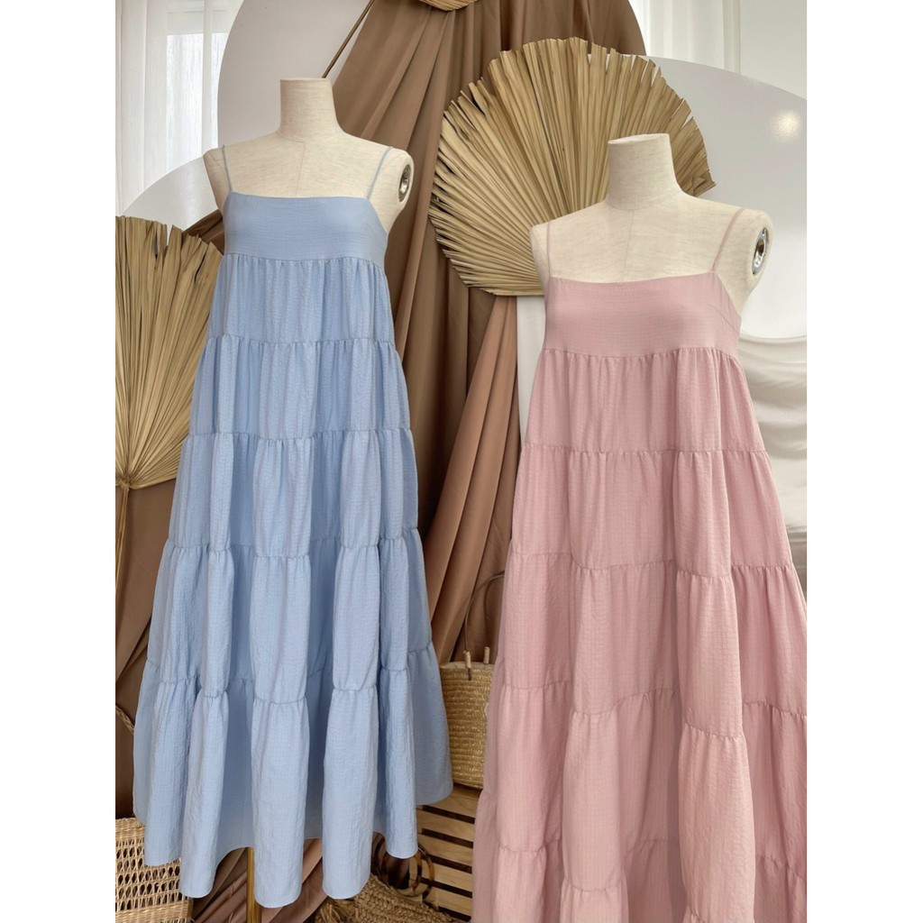 Đầm maxi 2s dáng xòe trang trọng