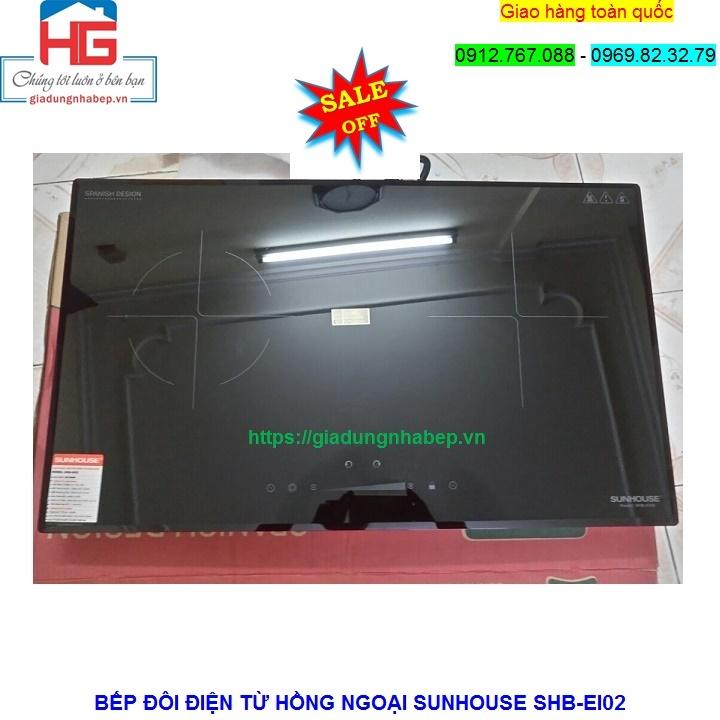 Bếp đôi từ hồng ngoại Sunhouse SHB-EI02