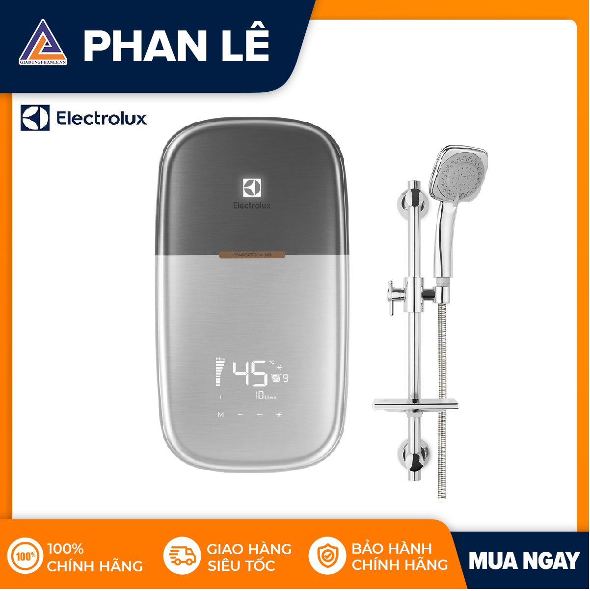 [Trả góp 0%]Máy nước nóng trực tiếp Electrolux EWE451MB-DST2
