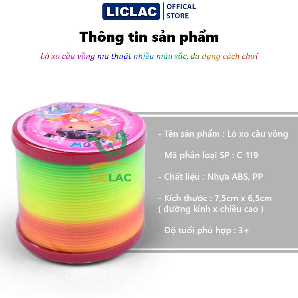 Electric Rainbow Magic Spring toy premium resin material safety clear color for user Rainbow original electric toy-liquac