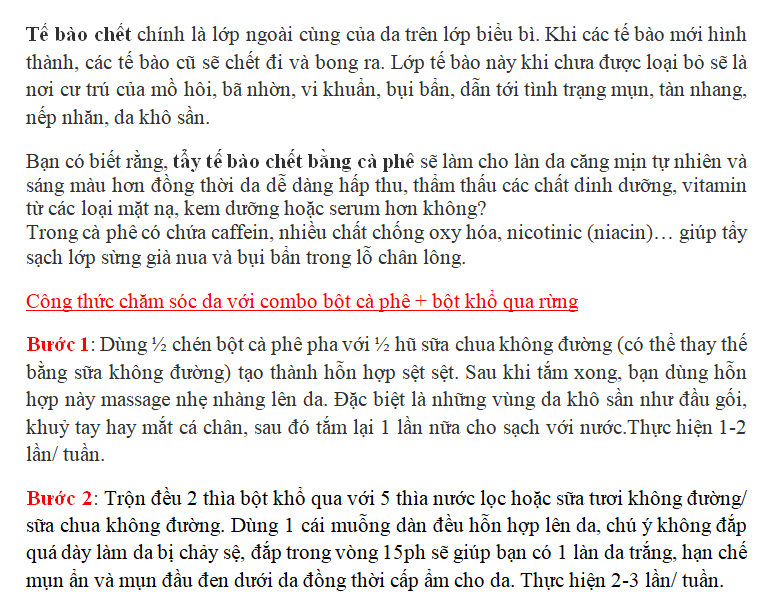 Combo Bột cà phê + bột khổ qua rừng (100gr/gói)