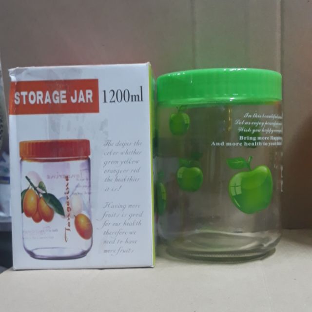 Hũ Thủy Tinh Đựng Gia Vị 1200Ml. ( Giao Mầu Ngẫu Nhiên )