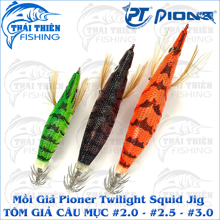 Tôm Giả Câu Mực Pioner Twilight Squid Jig