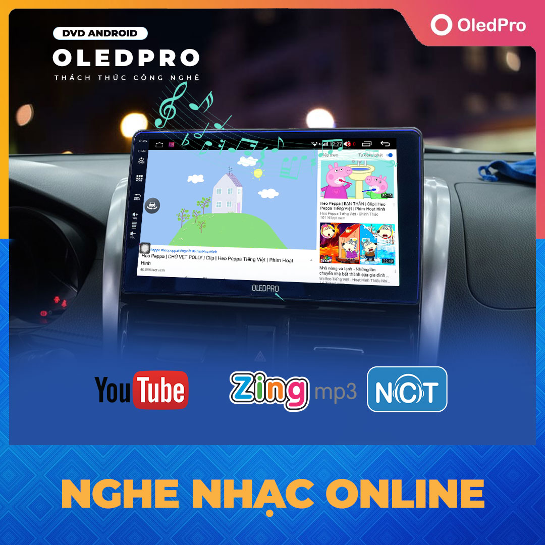 [Kho Hải Phòng] Màn hình Android OLEDPRO X4 9inch 10inch Cho Ô Tô Xe Hơi