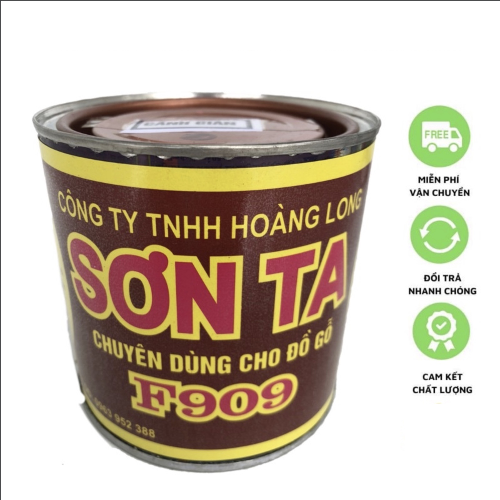 Sơn cho gỗ màu cánh gián