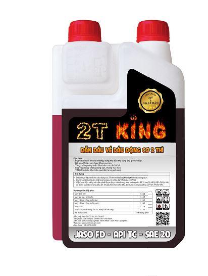 [HCM]Dầu nhớt 2 thì KING 2T API TC JASO FD SAE 20 -Đỏ