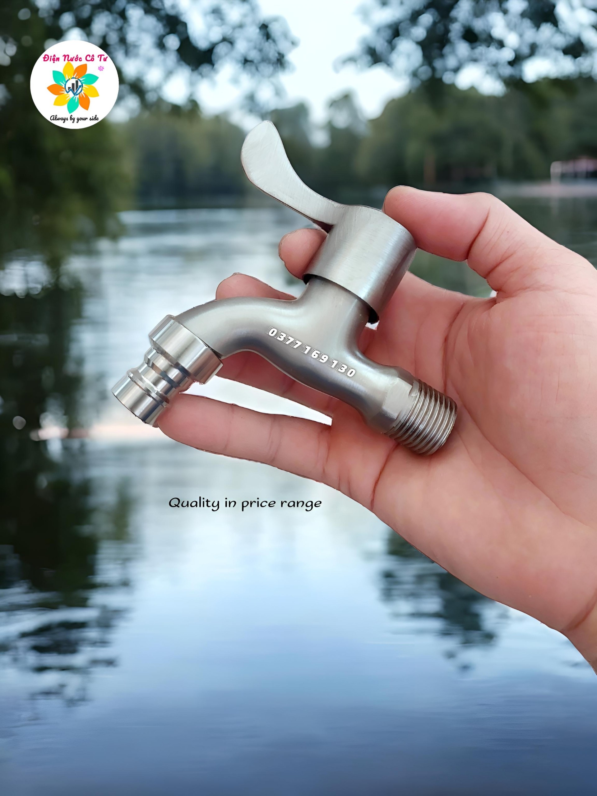 Vòi nước vòi hồ Inox mờ SUS 304