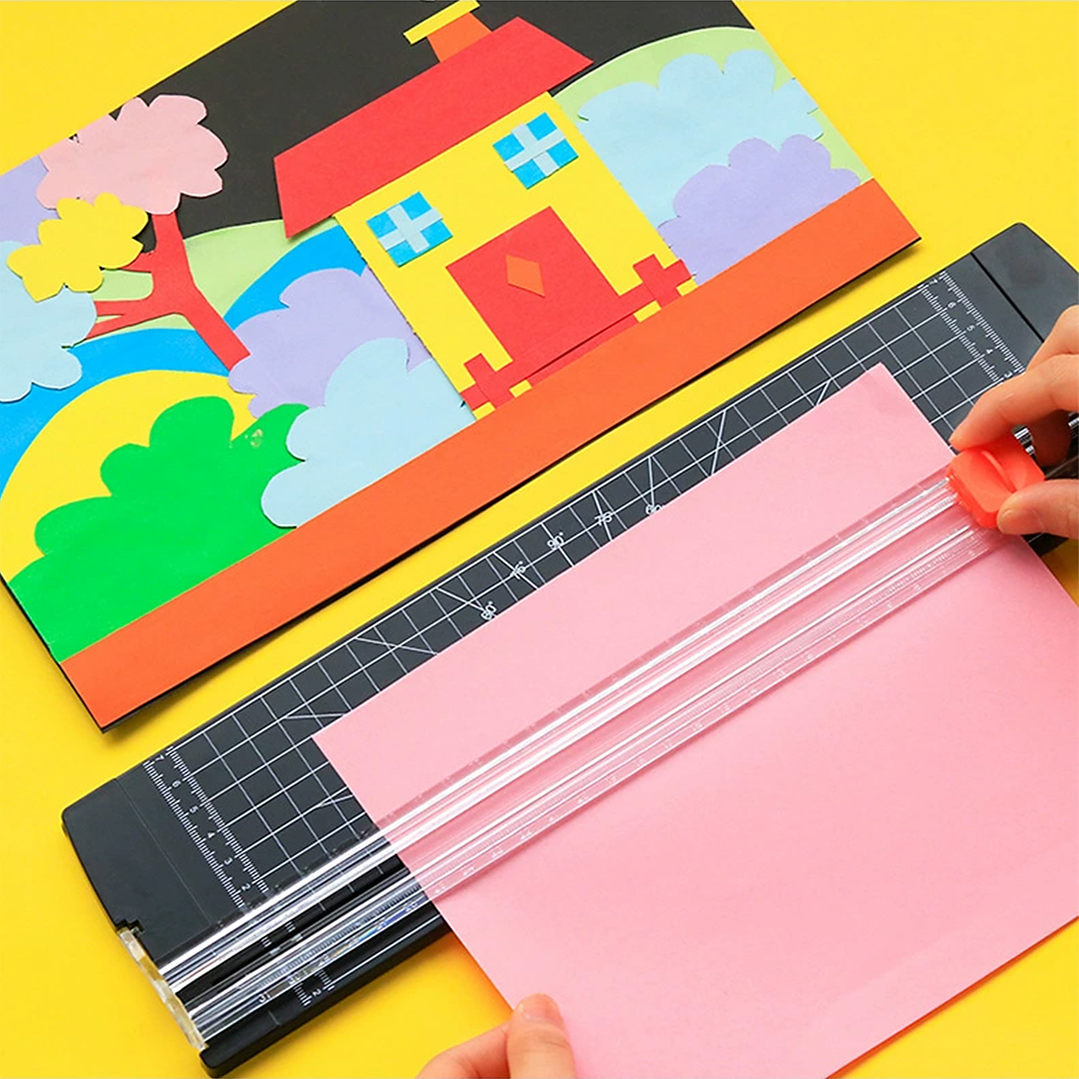 Bàn cắt giấy A4 tiện lợi (tặng kèm 5 lưỡi dao thay thế)