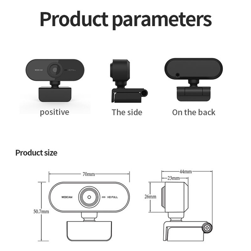 Webcam Full HD 1080P Webcams With Microphone For Video Calling Camera