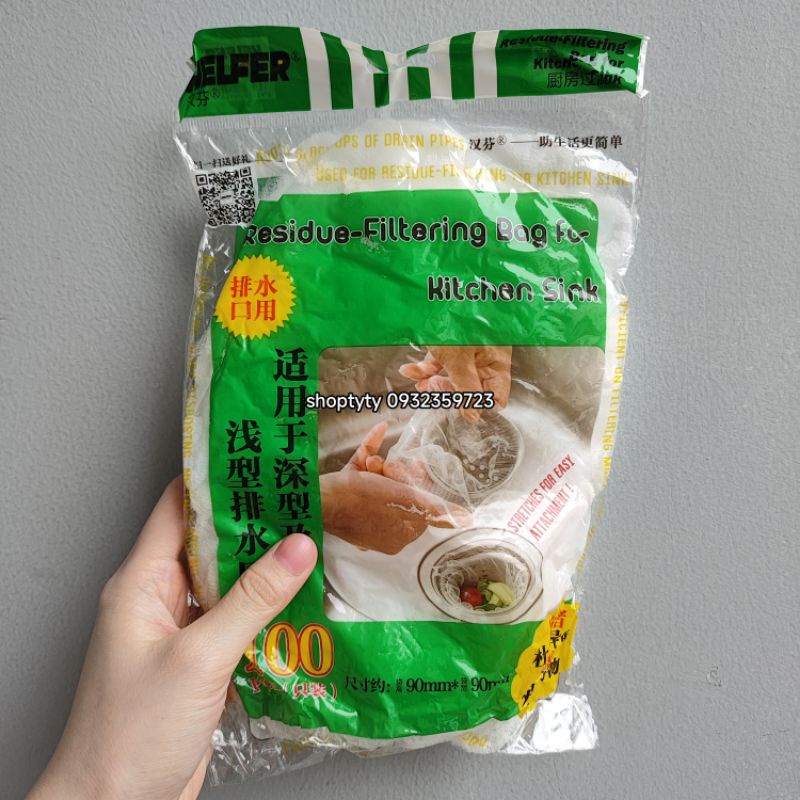 Túi 100 Chiếc Túi Bọc Đựng Lọc Rác Bồn Rửa Chén Bát