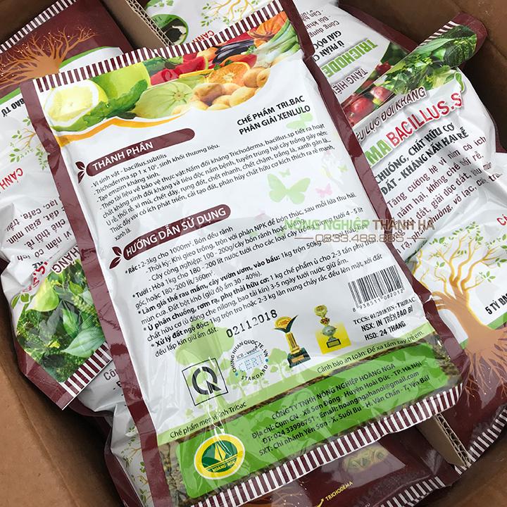 Chất ủ phân chuồng Trichodema Bacillus - Gói 1kg