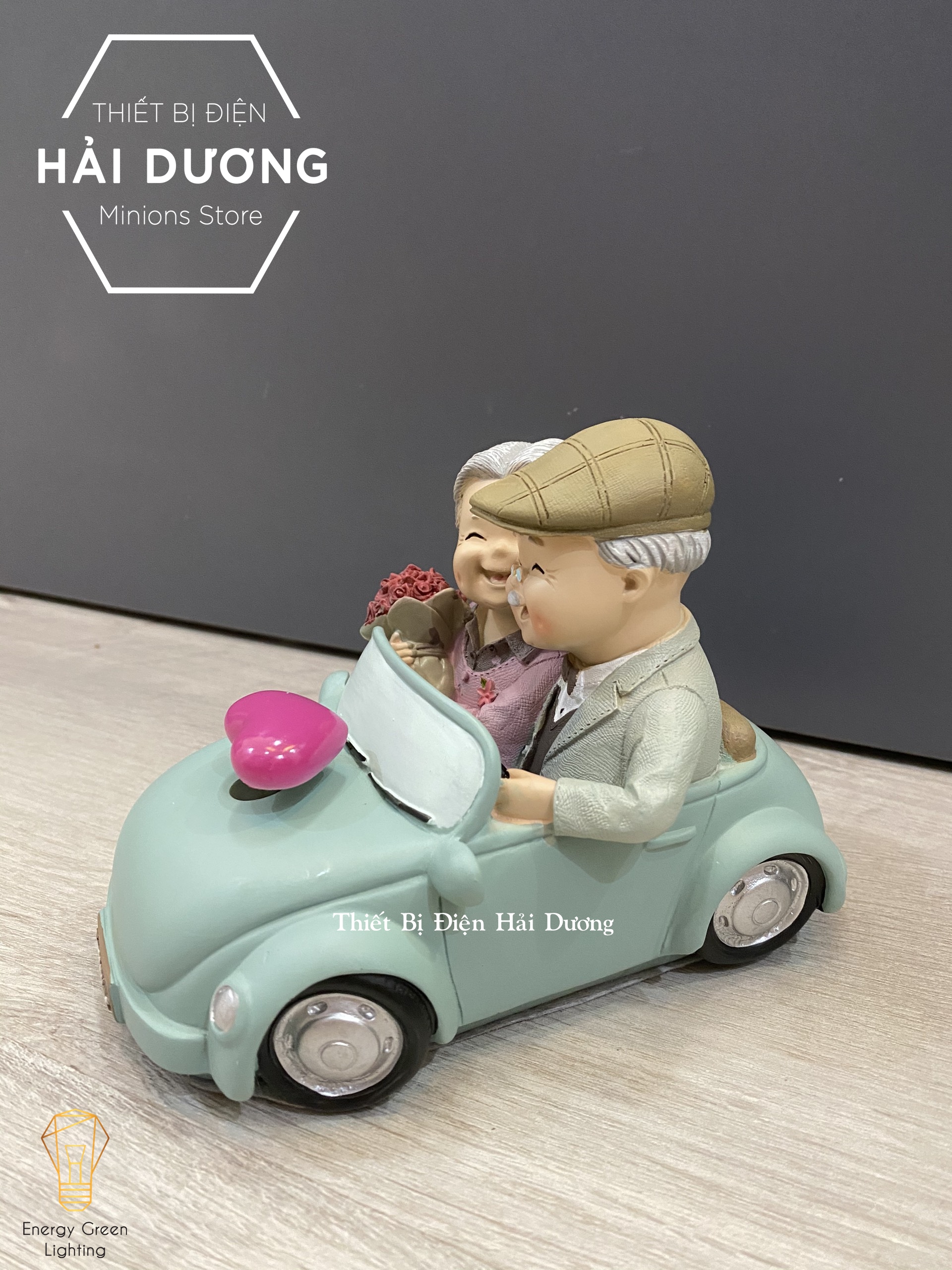 Đèn ngủ trang trí - Mô Hình Ông Bà - Quà tặng ý nghĩa - trang trí căn phòng vintage siêu dễ thương tiết kiệm giá rẻ - Có Video