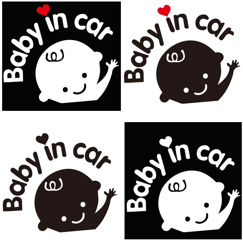 TEM DÁN Ô TÔ BABY IN CAR - DECAL TRANG TRÍ Ô TÔ BABY IN CAR