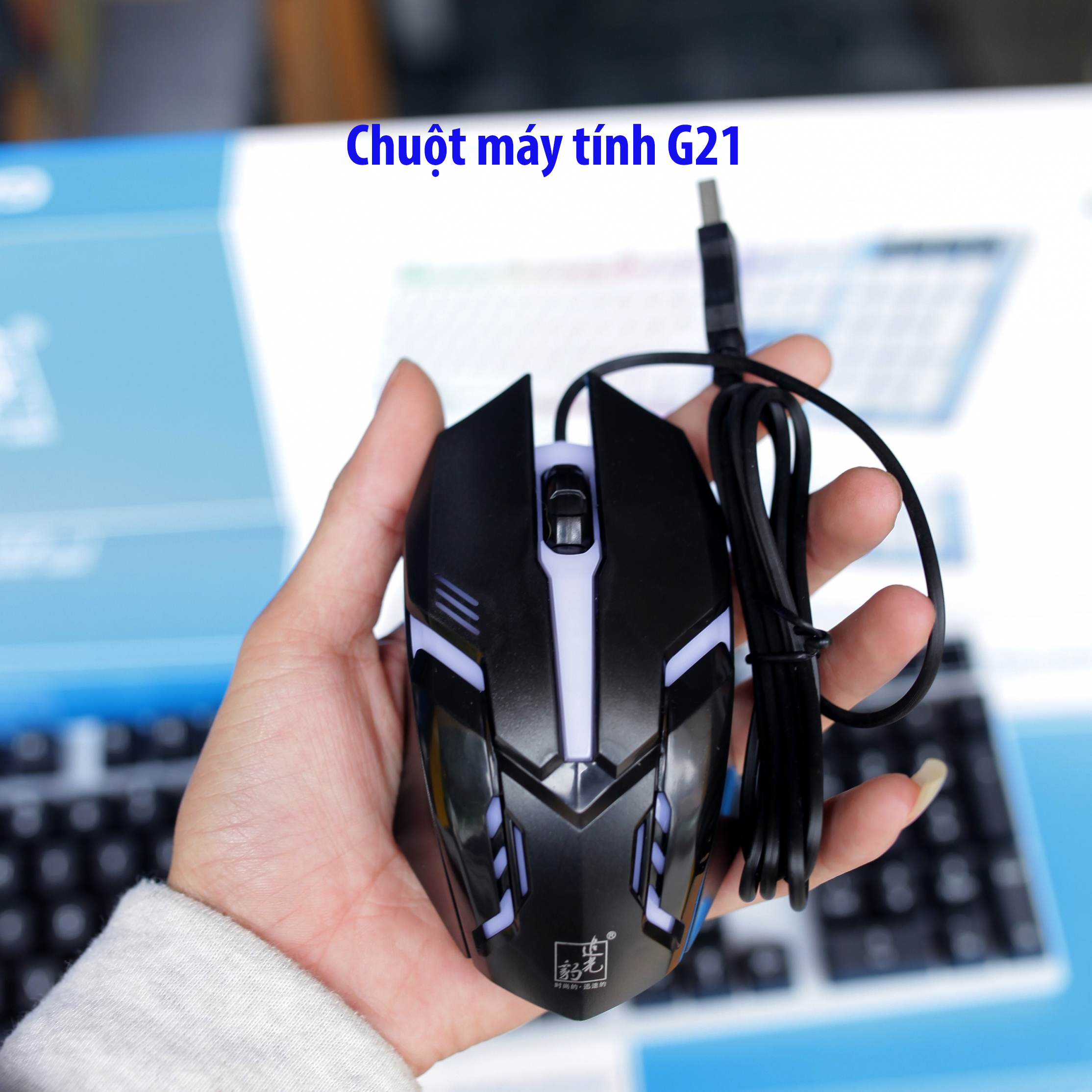 Chuột máy tính gaming led 7 màu G21 cho máy tính laptop