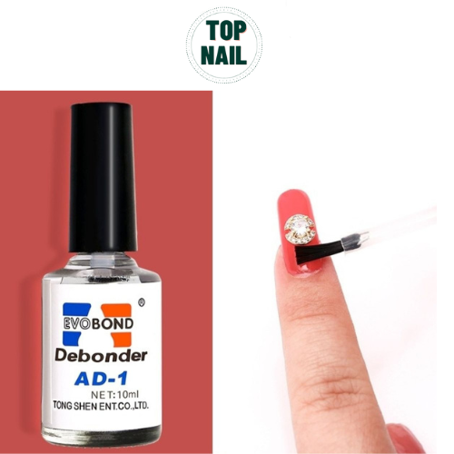 Nước sáng đá phá tháo móng giả, Chai gel tháo móng nail AD