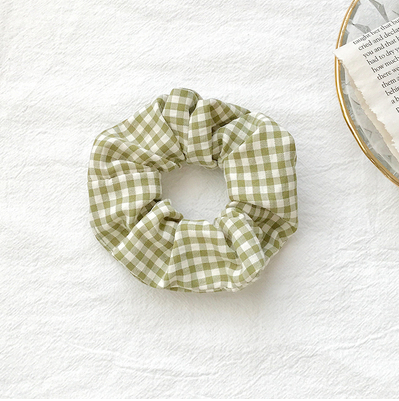 Dây Cột Tóc Scrunchies Vải Caro