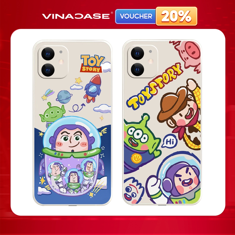 Ốp lưng Vina Case Iphone 6S/6 Plus/7G/8G/X/Xs/11/12/....dẻo cạnh vuông bảo vệ camera hình Toy Story