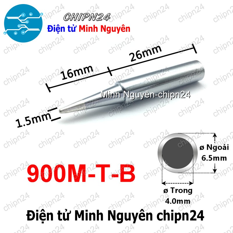 [1 cái] (K26) Đầu Mũi Hàn Hakko 936 (900M-T-K Nhọn/Cong/Dao/Tròn) - [Chọn Loại] - HHH.00112