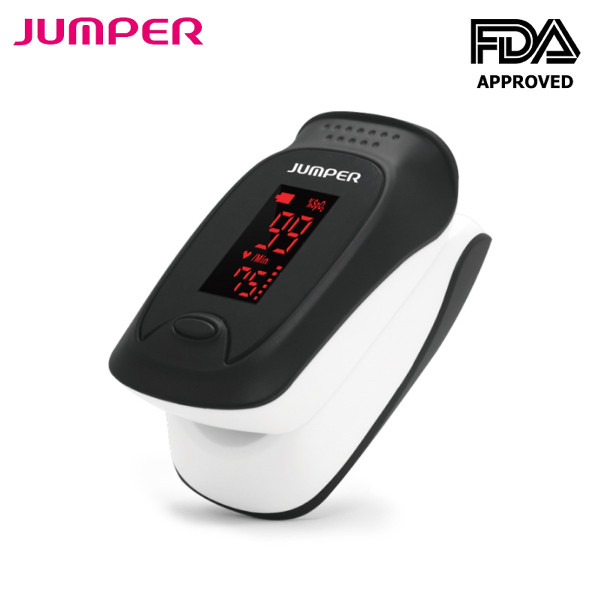 Máy đo nồng độ oxy máu và nhịp tim Jumper SPO2 JPD-500D màn hình LED (Chứng nhận FDA Hoa Kỳ + xuất USA) nhập khẩu