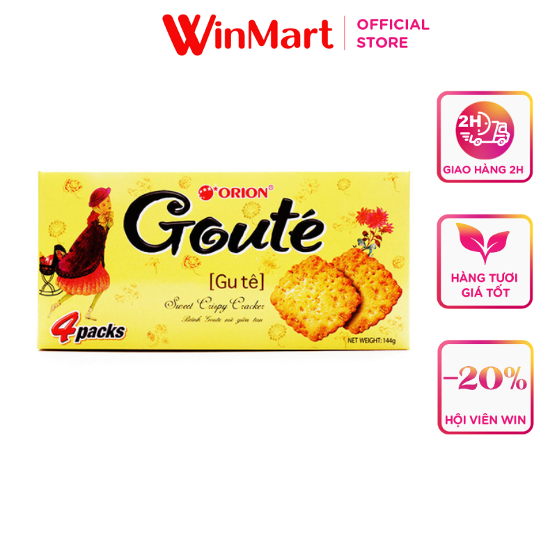 [Siêu thị WinMart] - Bánh Goute bánh mè giòn tan hộp 144g