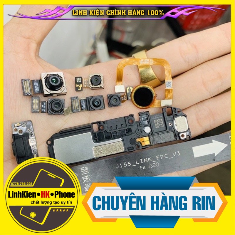 Camera trước + Sau,Main sạc,cáp nối main,camera trước sau,loa ngoài,vân tay bóc máy