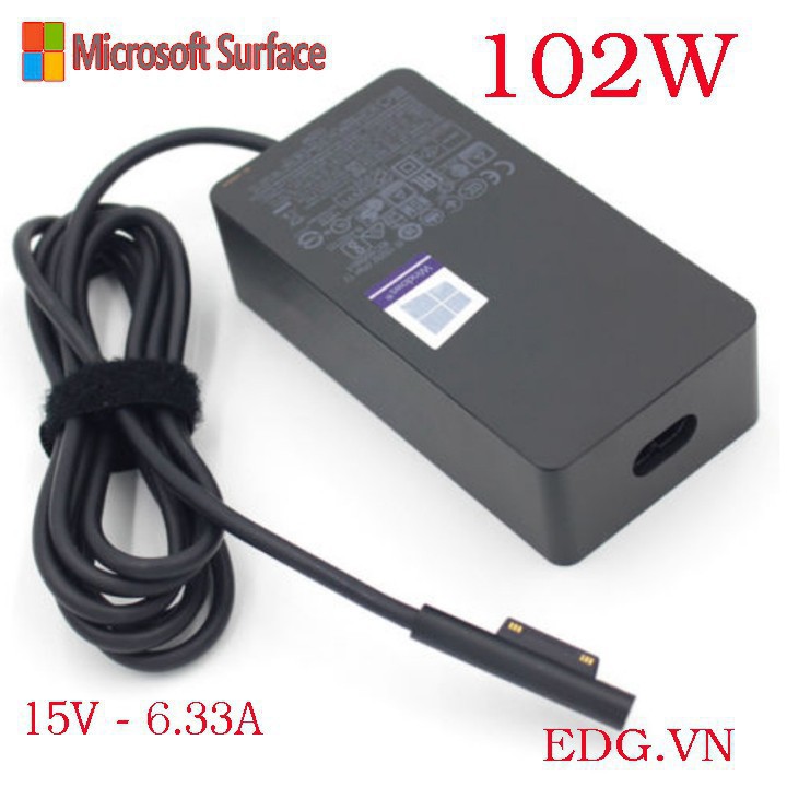 Sạc microsoft surface book surface laptop 15v-6.33a 102w 1798 zin