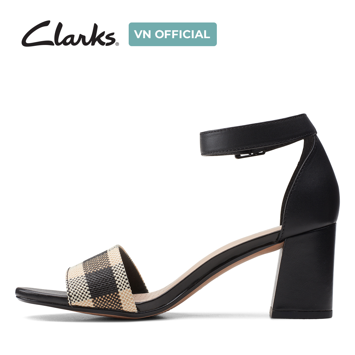 Giày Sandal Cao Gót Da Nữ Clarks - Jocelynne Cam