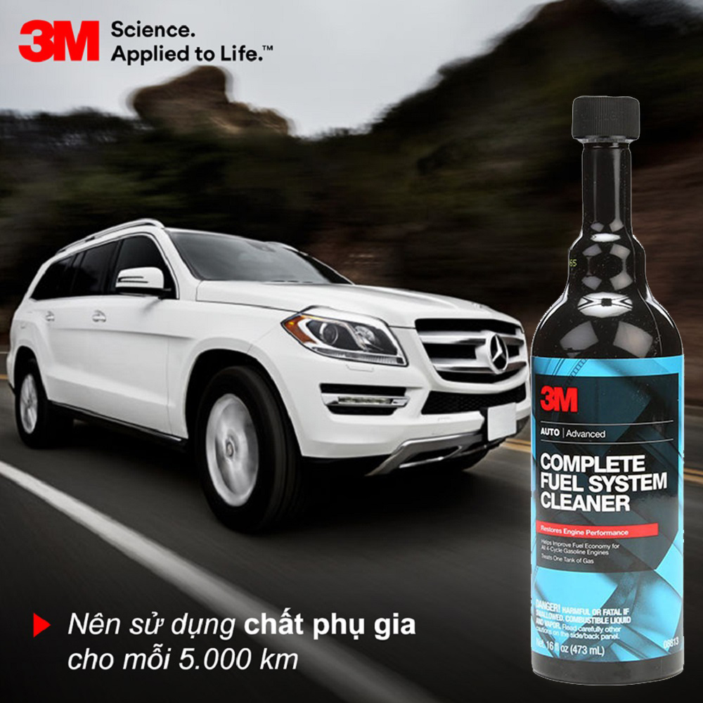 Phụ gia xăng 3M Complete Fuel System Cleaner 473ml‎
