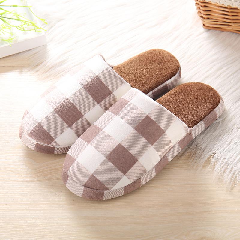 Women canvas slippers slip-on casual home slippers (multicolor)-[women's indoor cloth slippers cute plush female slippers cotton slippers cute ladies flip flops rubber bottom anti-skid]