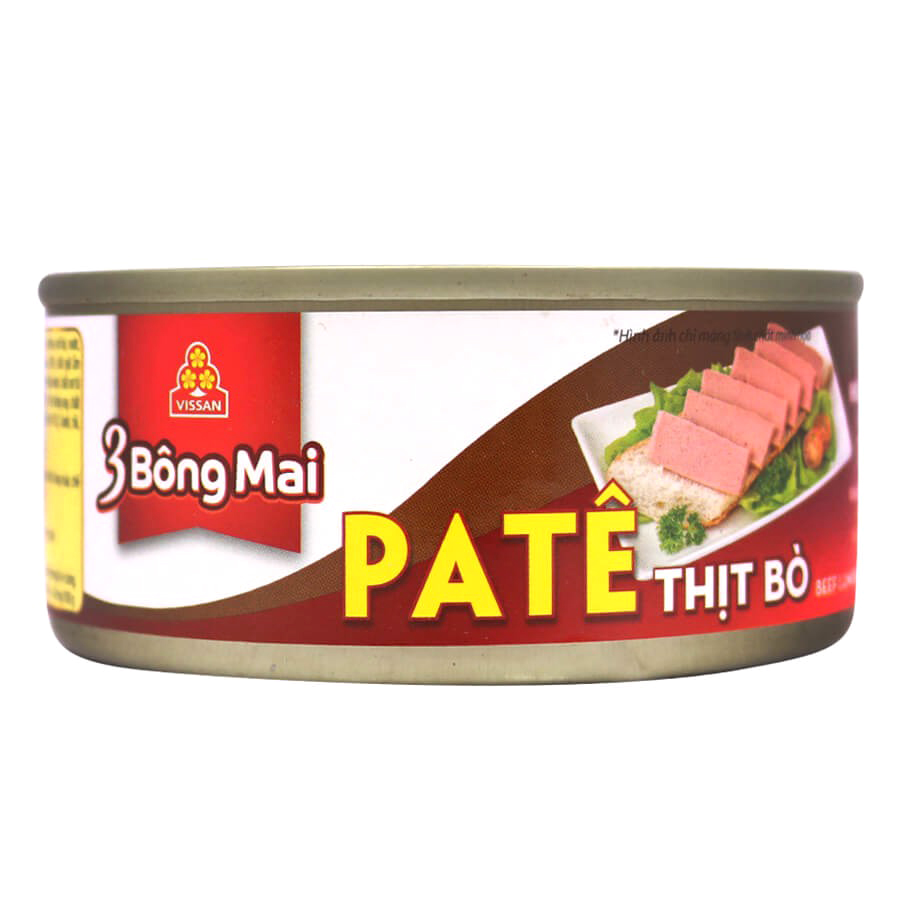 Pate Thịt Bò 3 Bông Mai Vissan 150g (Date 2023)