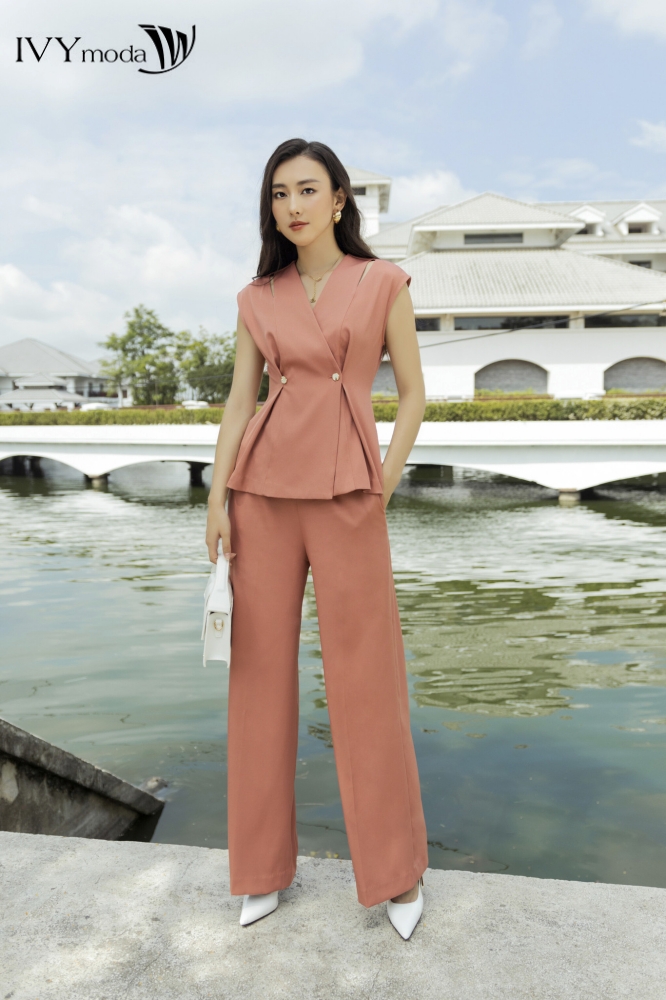 [SINH NHẬT SALE XỊN | VOUCHER GIẢM 100K - MUA 3 GIẢM THÊM 10%] Áo Peplum xẻ vai IVY moda MS 16M7696