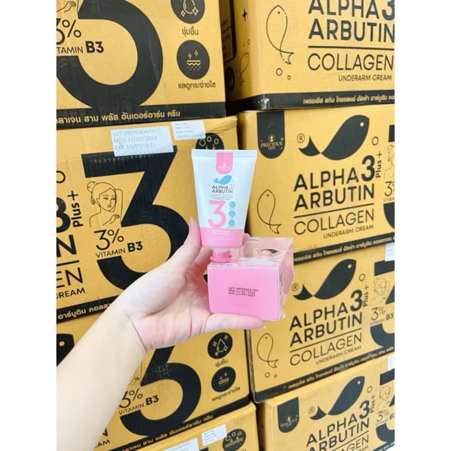 Kem giảm mờ thâm nách Alpha Arbutin 3+ Thái lan