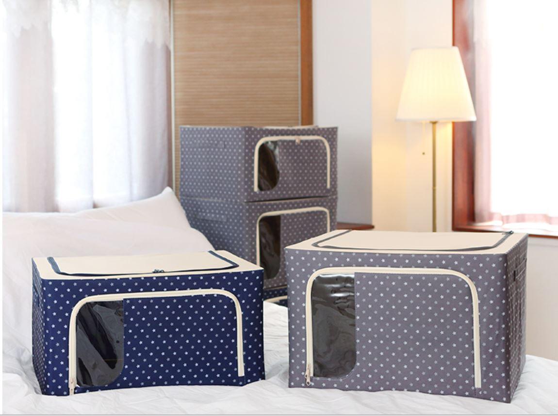 Hộp đựng đồ living box 66l khung thép hàng vnxk