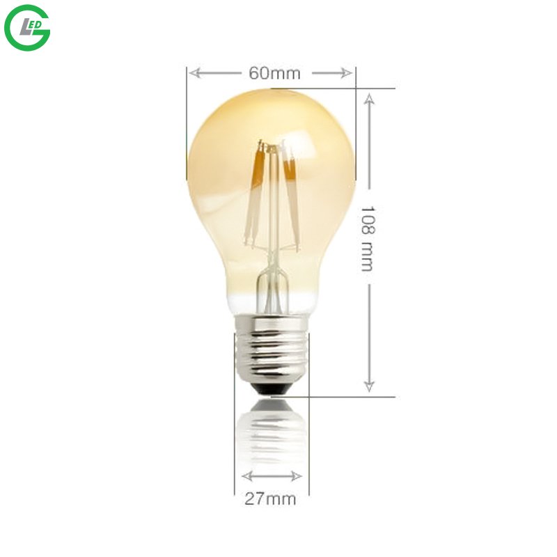 Bóng Đèn LED Edison A60 4W (Trắng 6000K / Vàng 3000K)