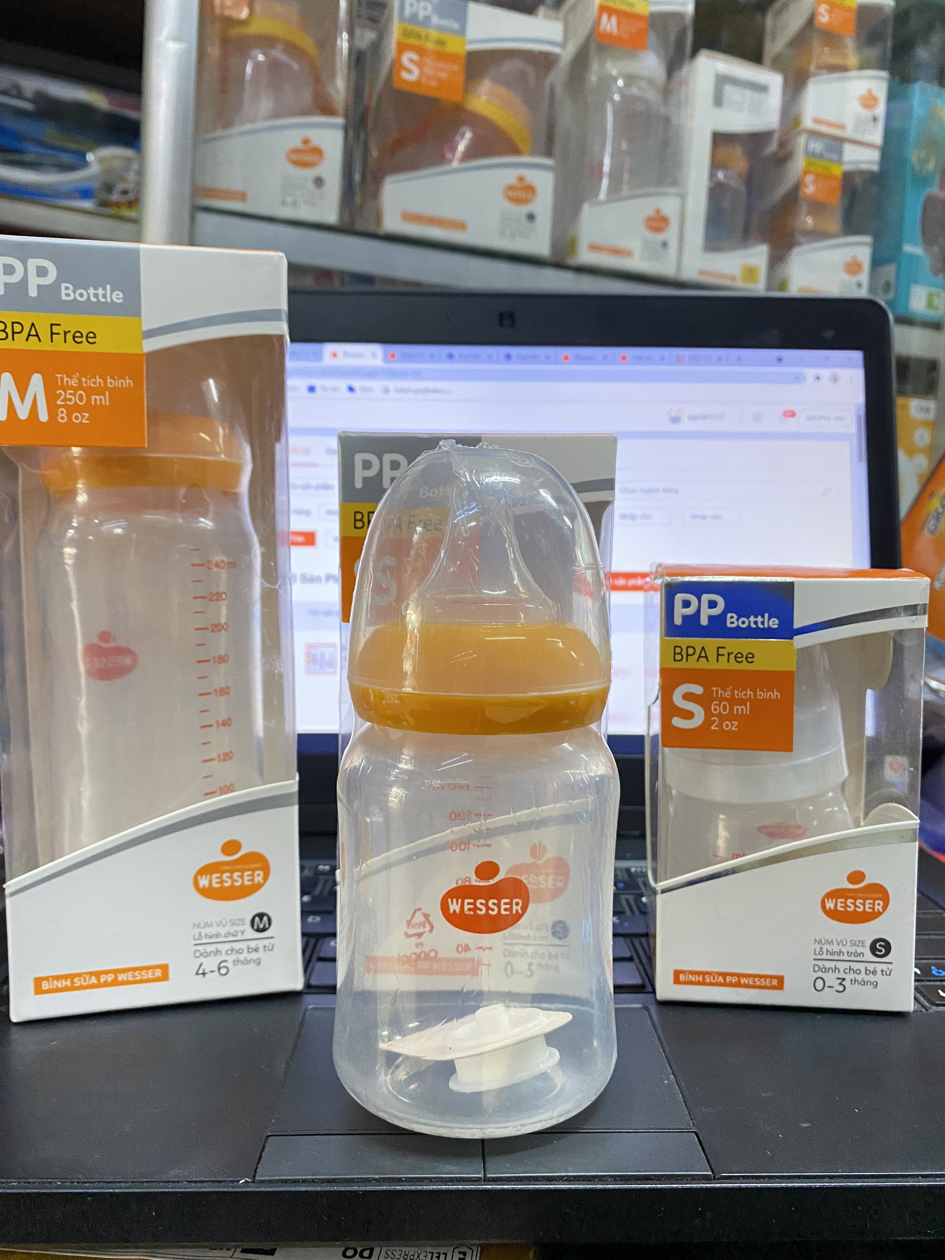 Bình Sữa Wesser PP Cổ Hẹp 120Ml