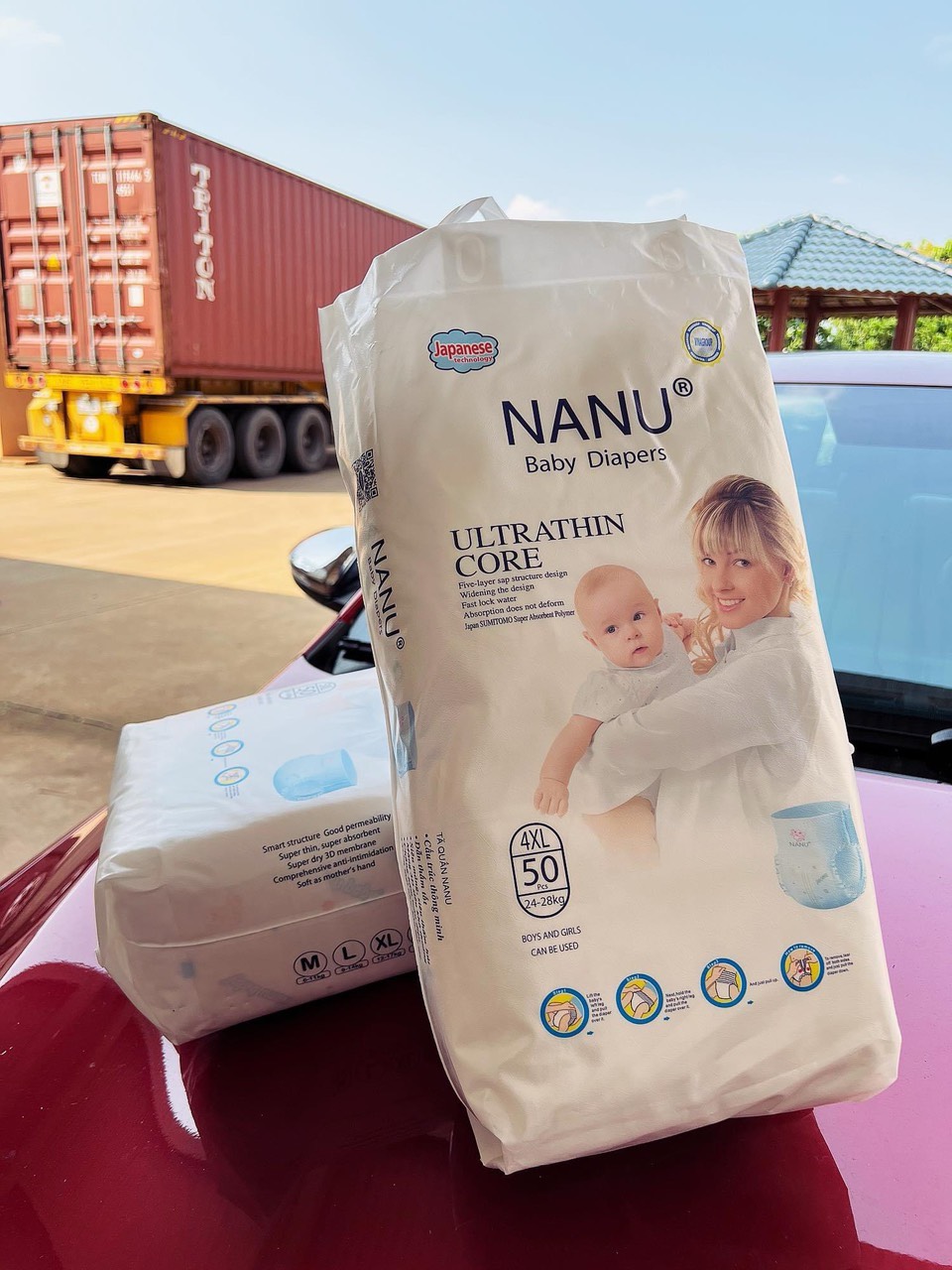 Combo 50 miếng bỉm/tã quần nanu size M - 5XL