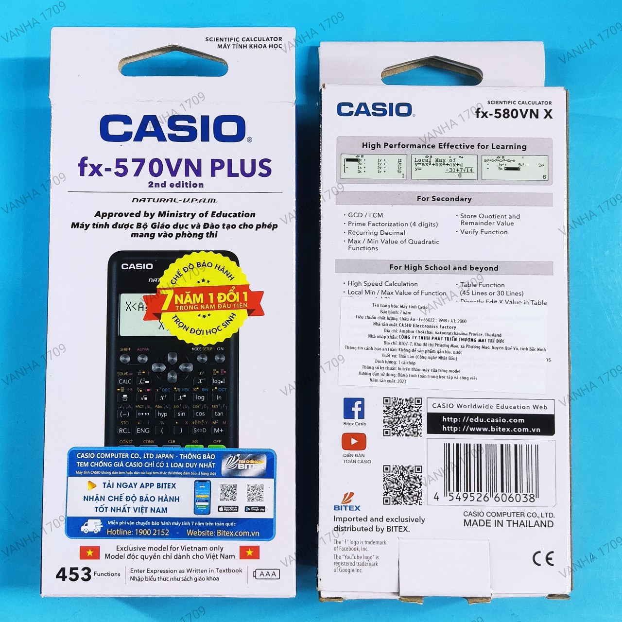 [HÀNG CHÍNH HÃNG] CASIO™ Máy Tính Khoa Học fx 570 VN Plus - Thế hệ 2 ( Gel 2).