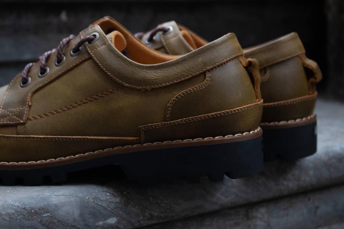 Giầy nam giày boot nam da thật  cổ thấp.