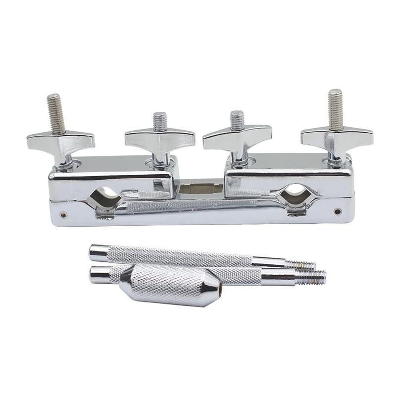 1Pcs Iron Connecting Clamp Holder Bracket Rod Percussion Drum Set for Cowbell Accessory Drum Set Professional