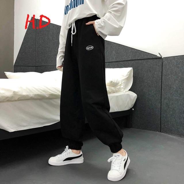 Quần thun logo SPUN chun gấu HDA1119