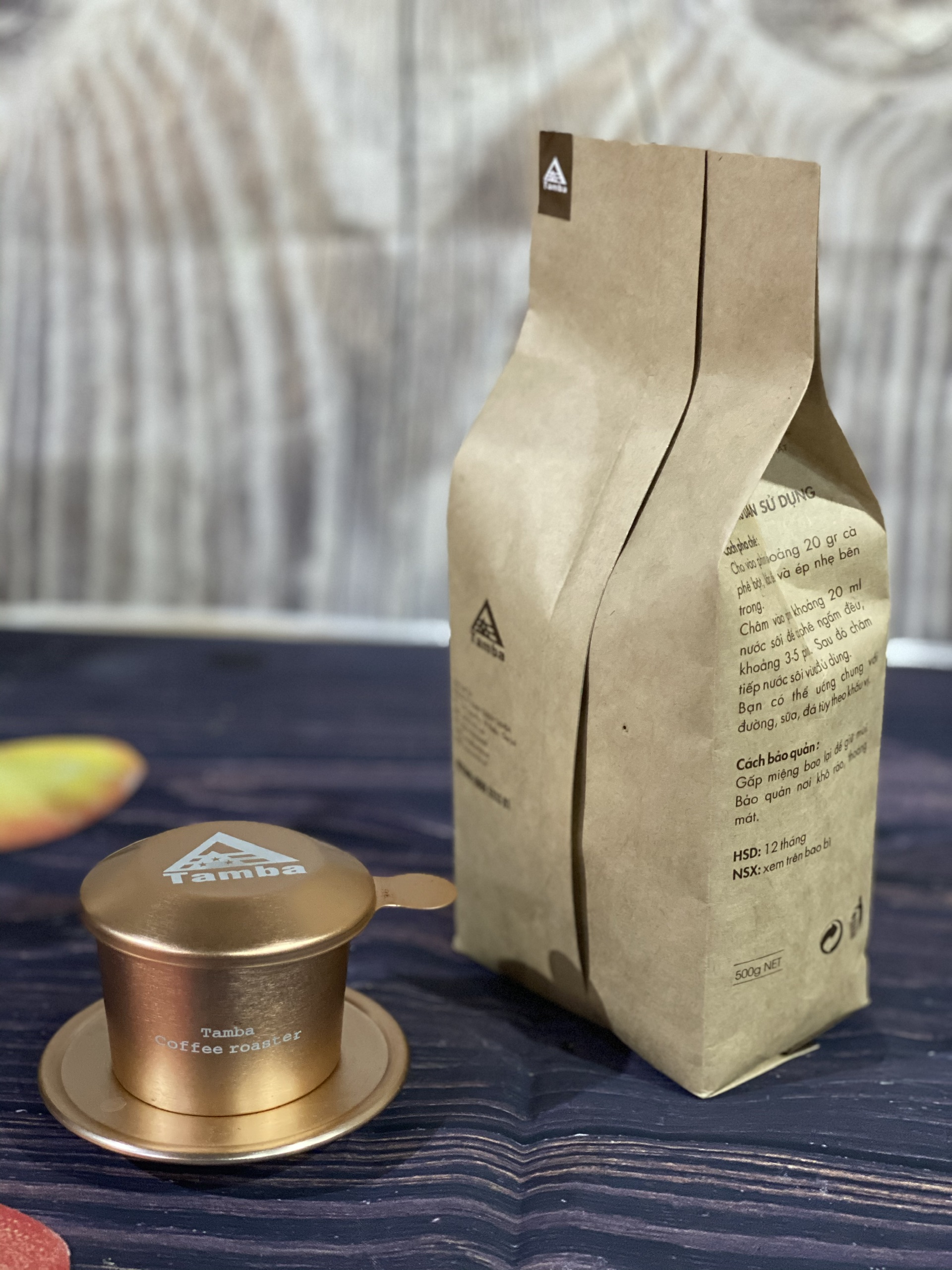 Cà phê bột Robusta R2 - Dark Roast - Tamba Coffee - 1000gr
